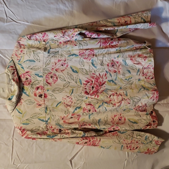 Marsh Landing gorgeous cotton jacket floral print XL - Picture 6 of 7